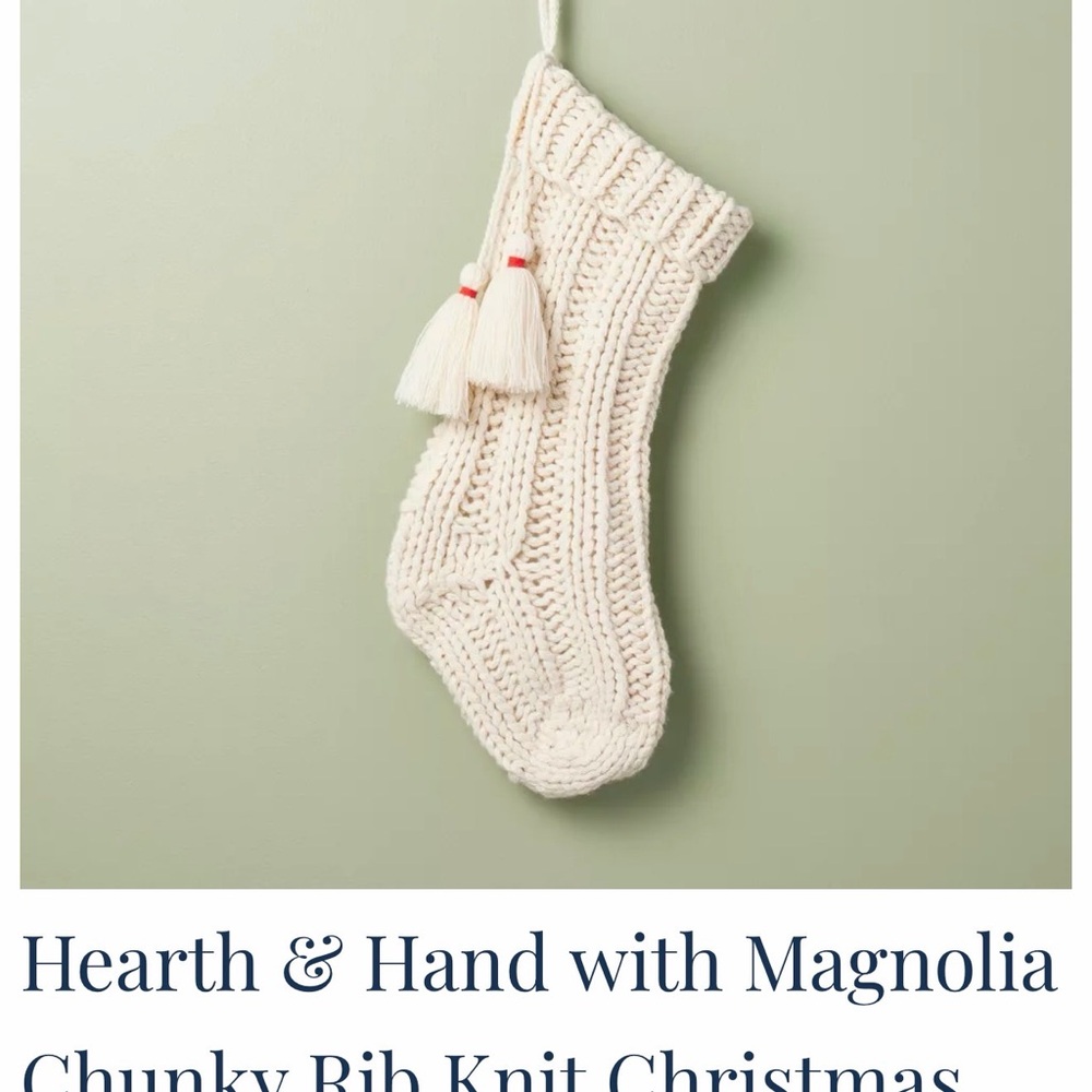 Chunky Knit Cream Stocking price per stocking 3 available